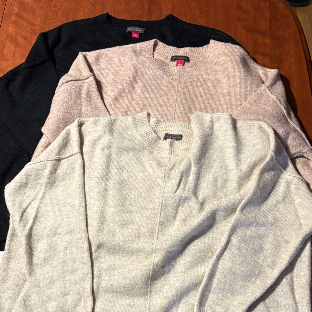 Women’s Sweater Set - Black, Pink, Cream